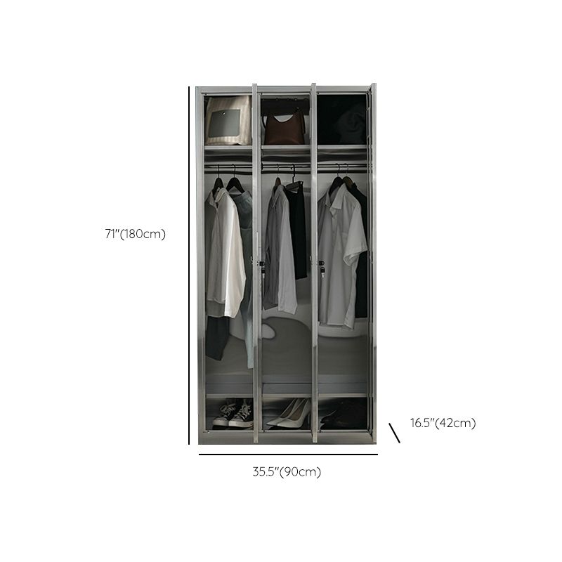 Metal Cabinet for Bathroom Contemporary Storage Cabinet with Hinged Door
