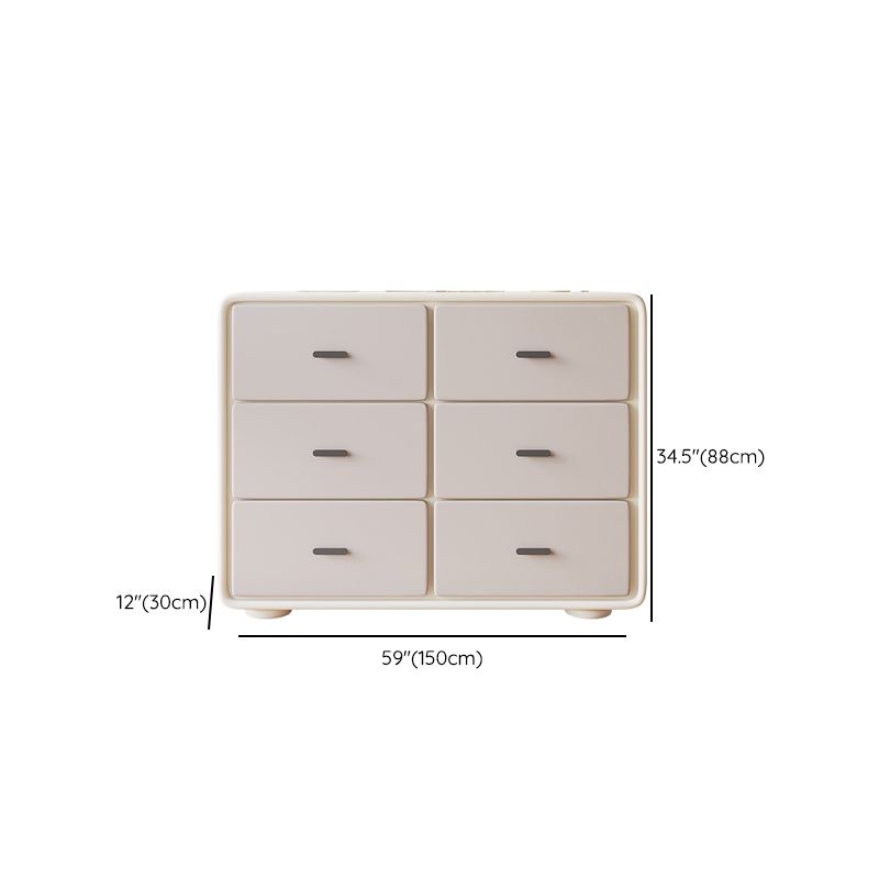 Modern Storage Chest Horizontal Storage Chest Dresser with Drawers