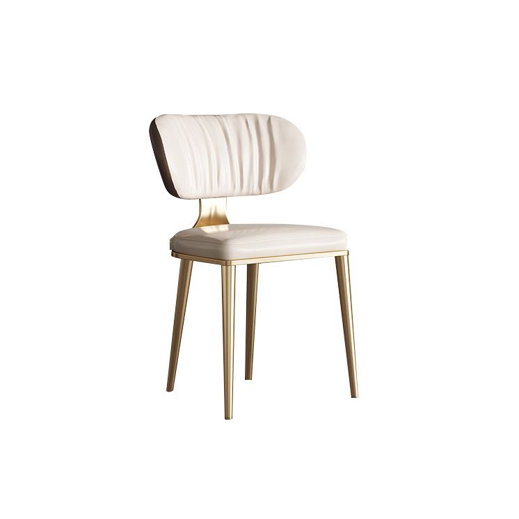 Glam Kitchen Dining Chairs Upholstered Armless Dining Chairs