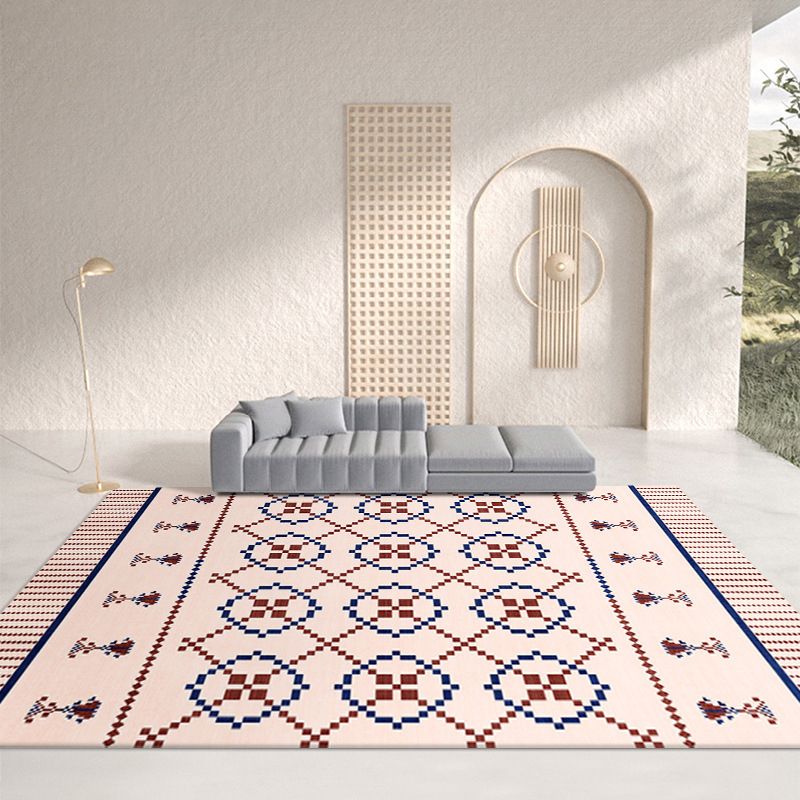 Alfombra de poliéster de alfombra de alfombra de Marruecos de Marruecos para la alfombra lavable para el salón