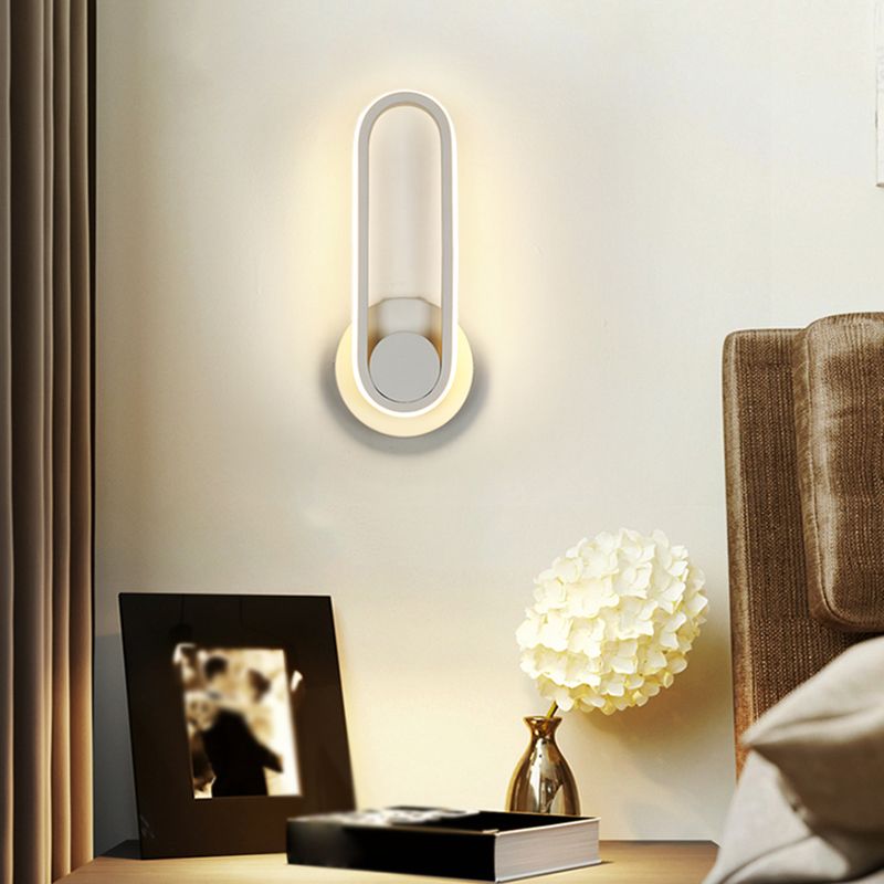 Contemporáneo de letrero de pared de pared simple de pared LED montada en la pared para la pared para la cama