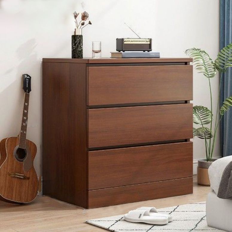 Walnut Storage Chest Modern Bedroom Storage Chest Dresser with 3 / 4 / 5 / 6 Drawers