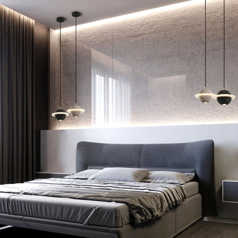 Globe zeitgenössischer Stil Hanging Lampe Acryl -Einweihlampe Lampe