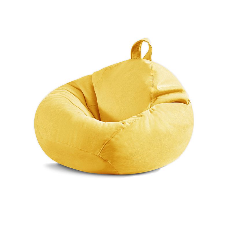 Solid Color Chair with Ottoman and Pillow Armless Chair for Living Room