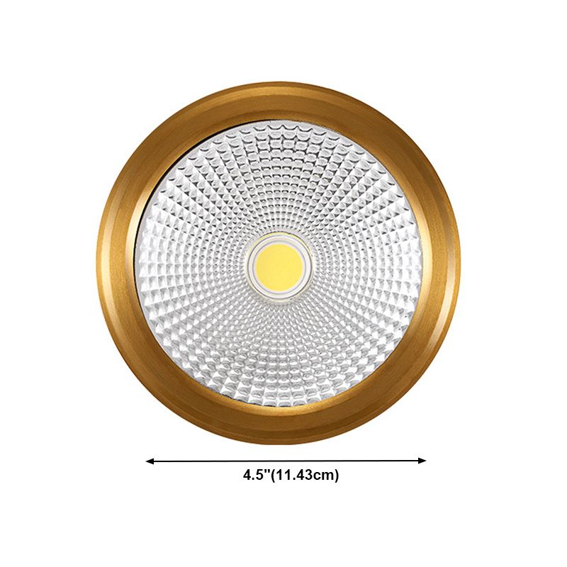 Plafonnier LED en forme de cylindre, moderne, en aluminium, 1 lumière, encastré, pour allée, chambre à coucher