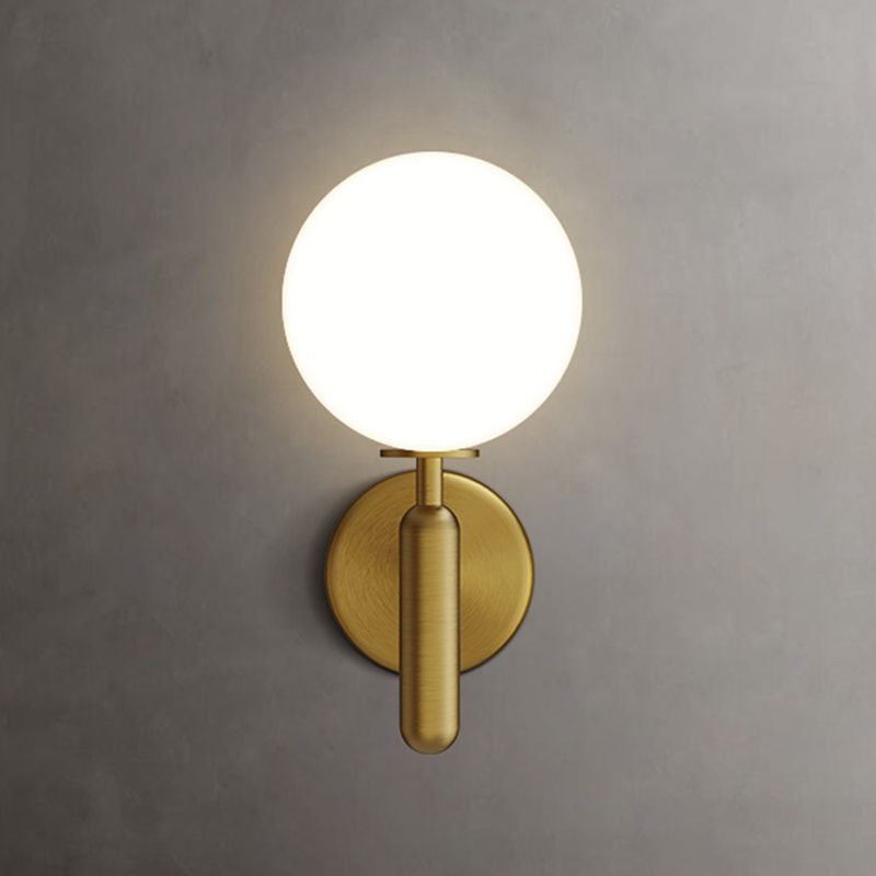 Luces de apliques de pared globales de estilo moderno 1 iluminación ligera de montaje en pared para dormitorio