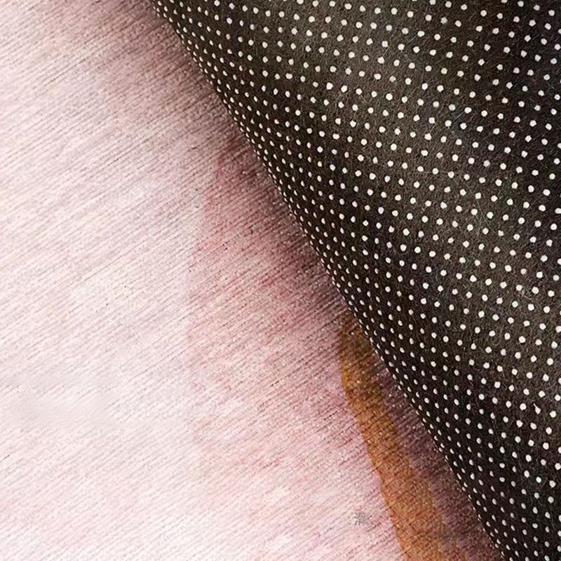 Tapis bloc de couleur rose en Polyester, style nordique, résistant aux taches, pour la décoration de la maison