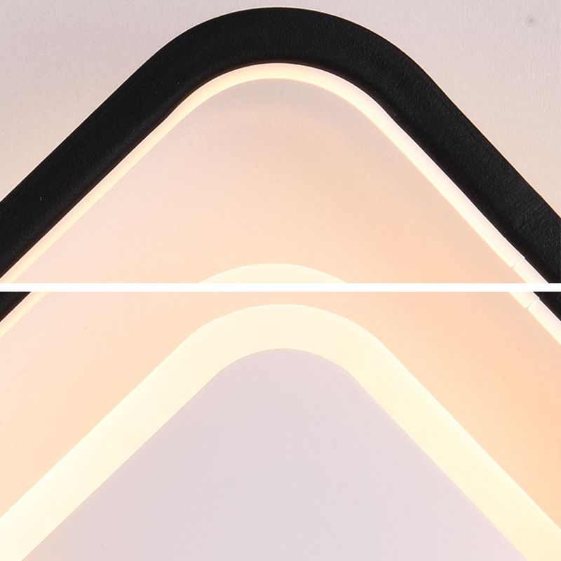 Luce murale a forma geometrica minimalista Luce a LED SCONCE LED in bianco nero in bianco