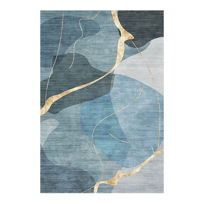 Vetgedrukt gebied tapijt prachtig abstracte print tapijt wasbaar polyester tapijt met niet-slip rug