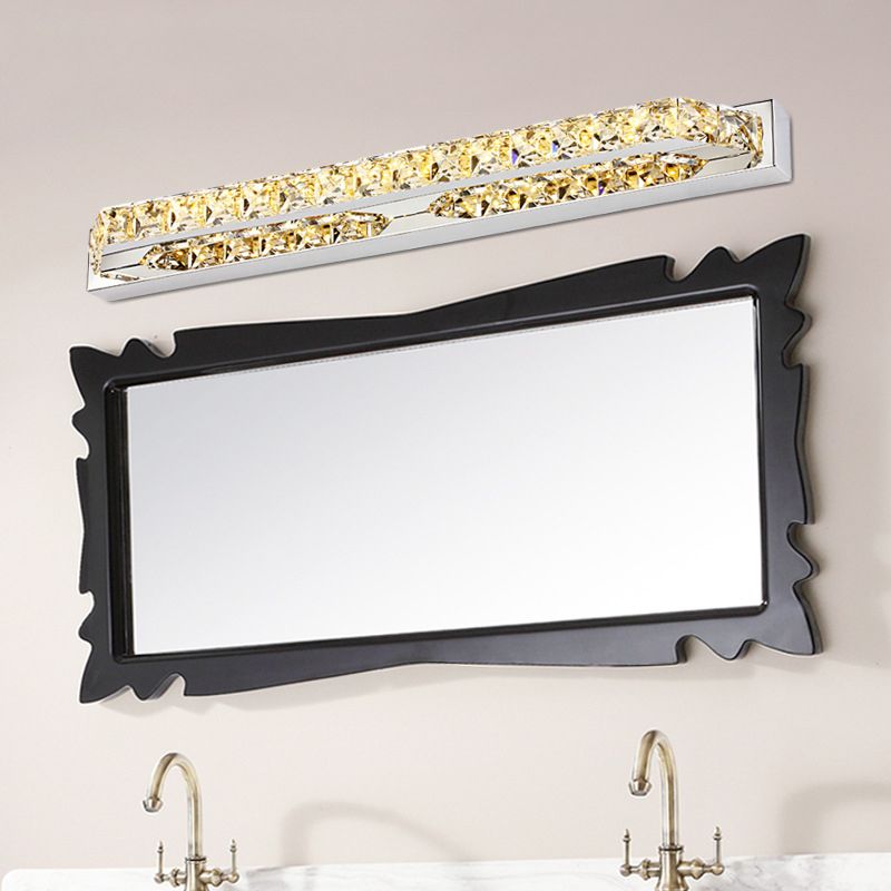 Bathroom Decoration Vanity Sconce Light Crystal Shade Wall Mounted Vanity Lights for Mirror Cabinet