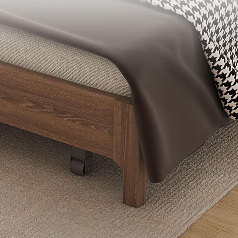 31" Wide Scandinavian Sleeper Sofa Futon Wood Foldable Sleeper Sofa