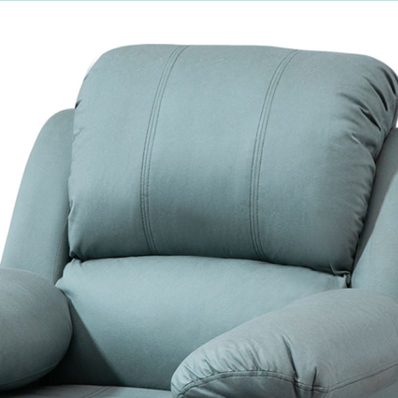 Traditional Leather Manual Recliner 34.3' Wide Swivel Base Recliner Chair