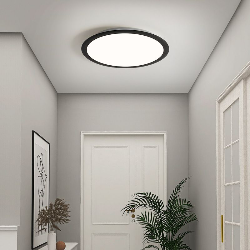 Metal Circle Ceiling Fixture Minimalist Style LED Ceiling Lighting