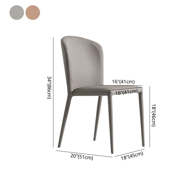 Silla lateral de comedor industrial de metal Silla lateral con respaldo de orejas para comedor (juego de 2)
