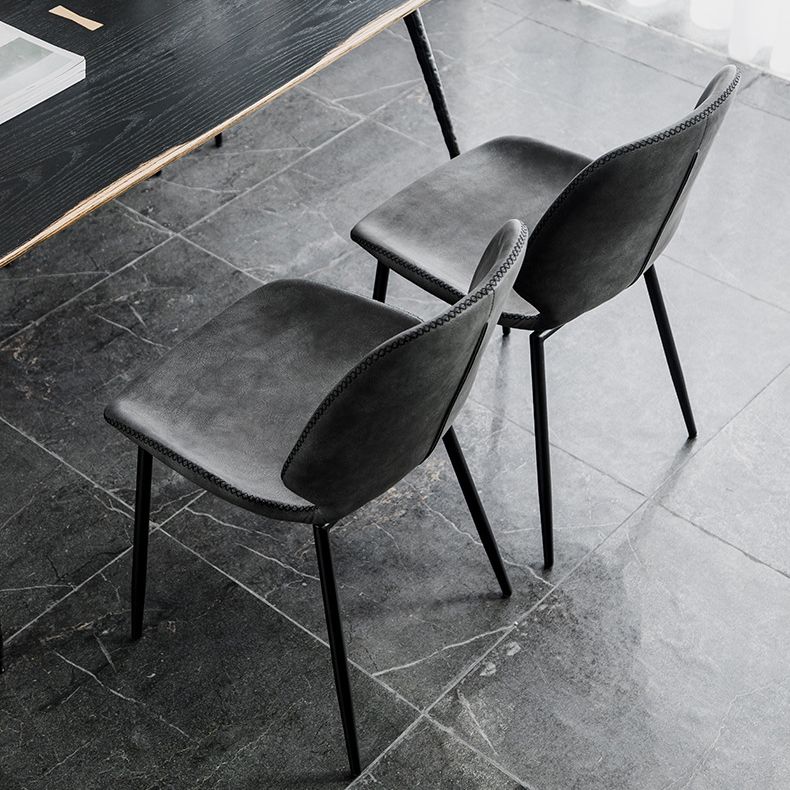 Moderne Metallküche Essnetzstuhl Schwarzer Flügelback Side Ess Side Chair