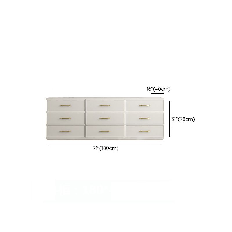 Contemporary Glam Storage Chest Birch Vertical Storage Chest Dresser for Bedroom