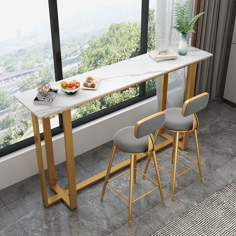Glam Indoor Bar Stool and Table Set 1/2/3 Pieces White Table and Stool Set