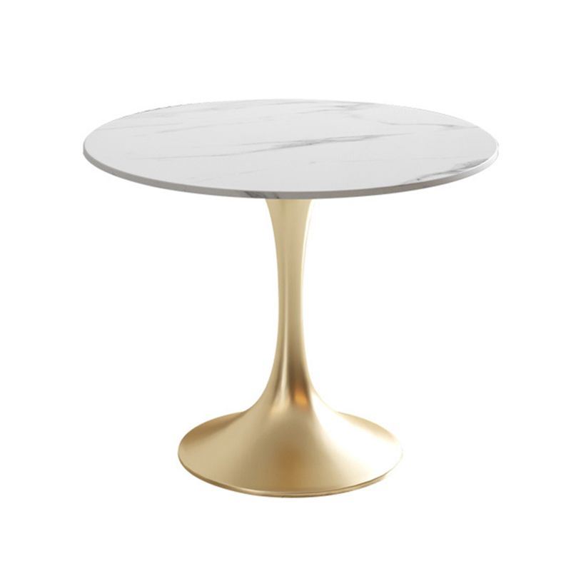 Glam Round Sintered Stone Dining Table Set 1/3/4/5 Pieces Dining Set
