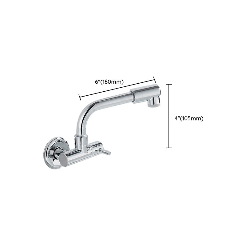 Wall Mounted Metal Tub Filler Low Arc Waterfall Bathtub Faucet