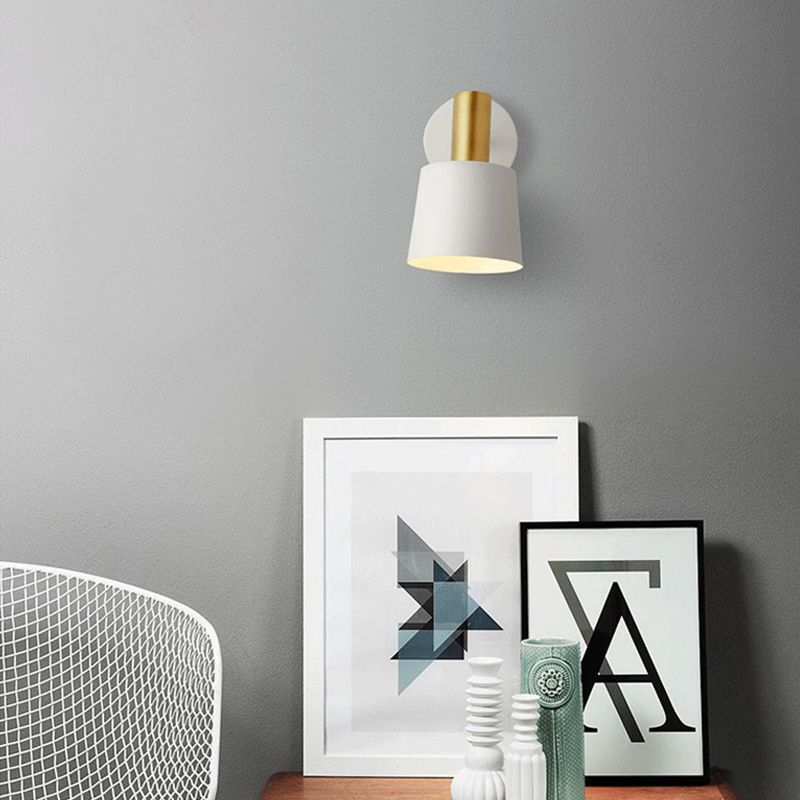 Nordic Macron Wall Sconce One-bulb Wall Mounted Light Fixture for Boy Room