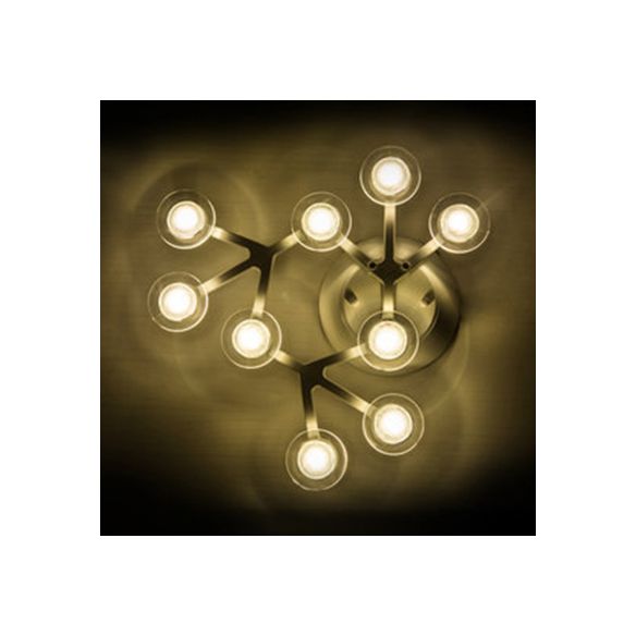 LED 7/9/10 Lights Kitchen Flushmount Light with Round Acrylic Shade White Flush Ceiling Light in Warm/White Light