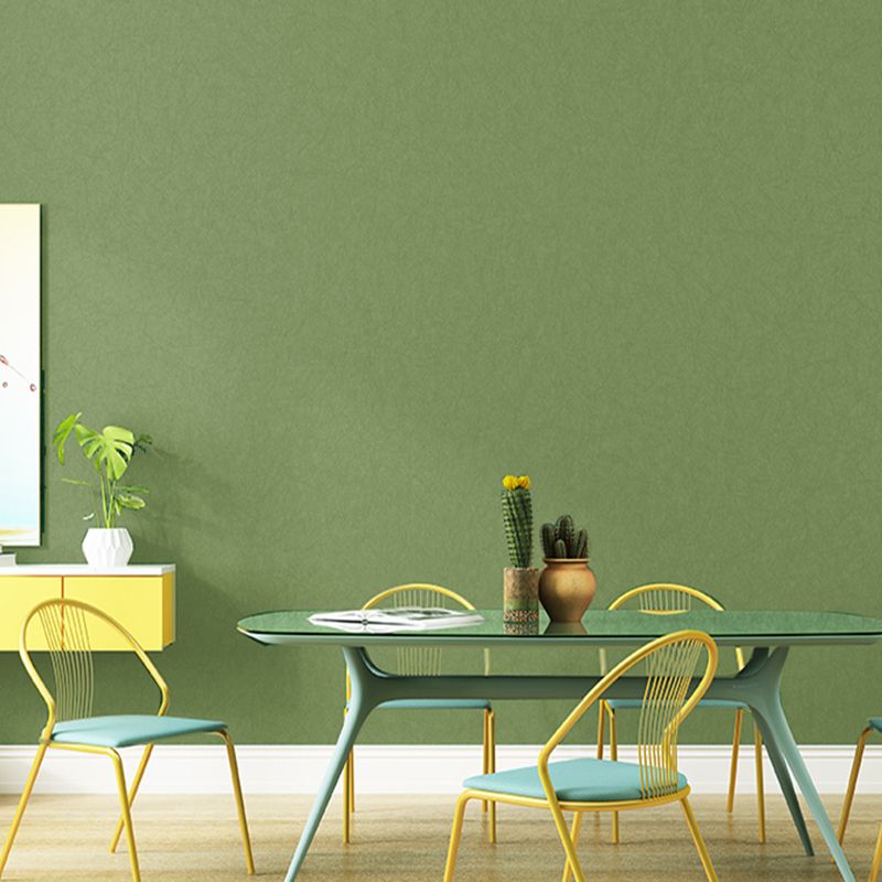 Scandinavian Solid-Colored Wallpaper Roll Living Room 31' L x 20.5" W Wall Art, Pastel Color