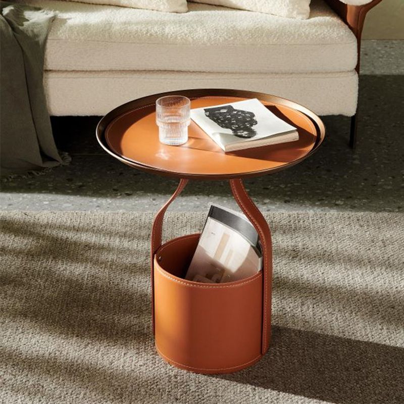 20.87" Tall Mid-century Style Coffee Cocktail Table Pedestal Coffee Table