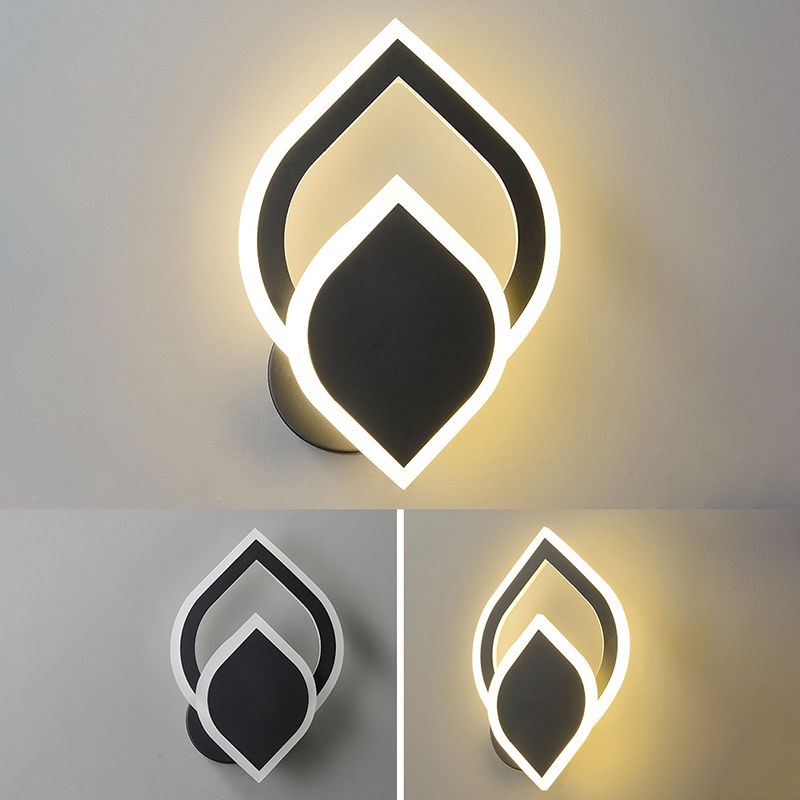Metal Geometric Wall Mount Lamp Simple 1 Light Wall Mounted Light Fixture