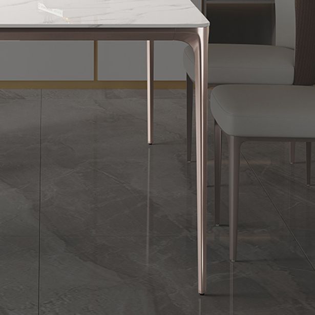 Nordic Sintered Stone Top Dining Set Rectangle 1/4/5/6 Pieces Dining Table with Chairs
