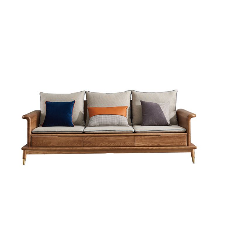 Country/Farmhouse sofa Fabric  Living Room Rolled Arm Seating
