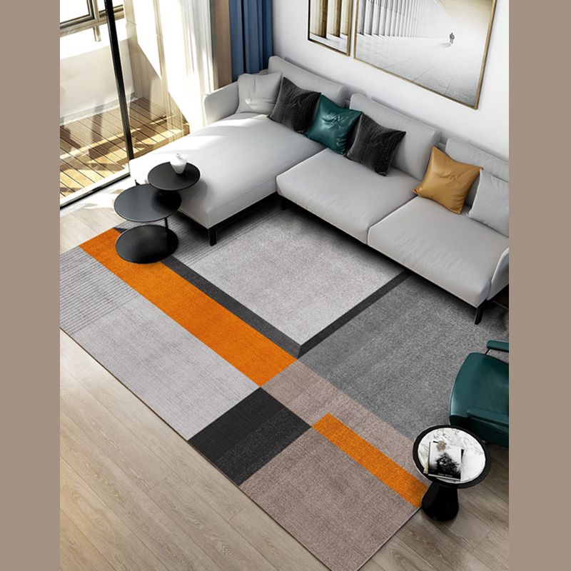 Luxury Geometric Print Carpet Polyester Indoor Rug Non-Slip Backing Area Carpet for Living Room