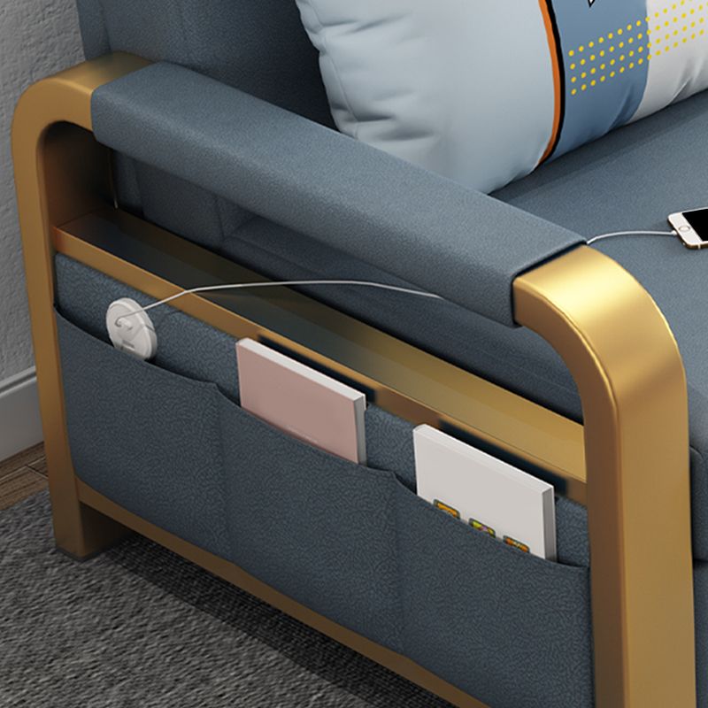 Pillow Included Futon Sofa Bed Square Arms Futon Sleeper Sofa