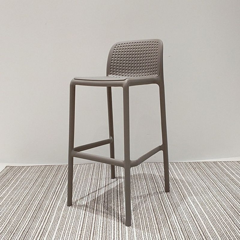Nordic Macron Barhocker, Kunststoff, 4 Beine, Barhocker für Wohnzimmer, 4er-Set