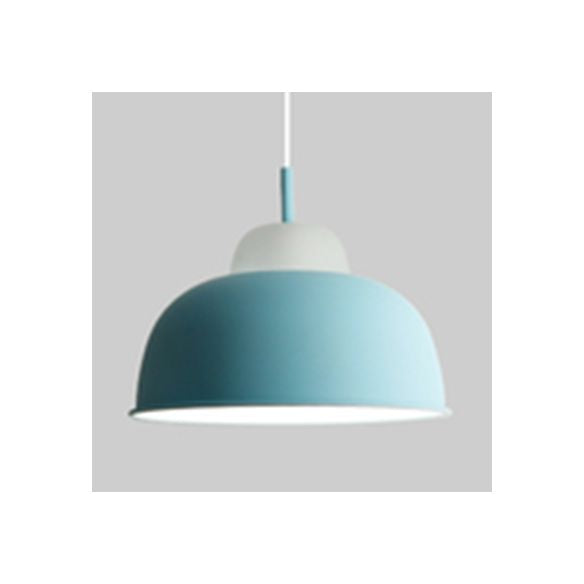 Lámpara colgante de Macaron Loft Bowl Bombilla de aluminio Luz de aluminio para sala de enfermería