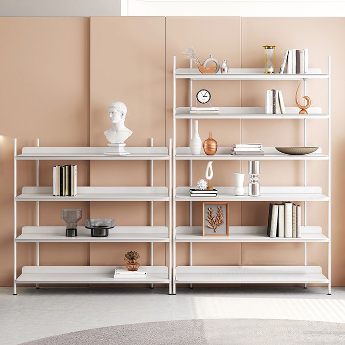 Contemporary Metal Etagere Bookshelf Open Office and Living Room Bookcase