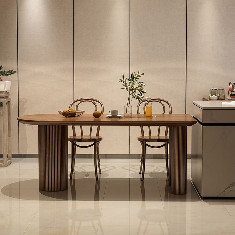 Free Form Solid Wood Dining Table Contemporary Dining Table for Dining Room