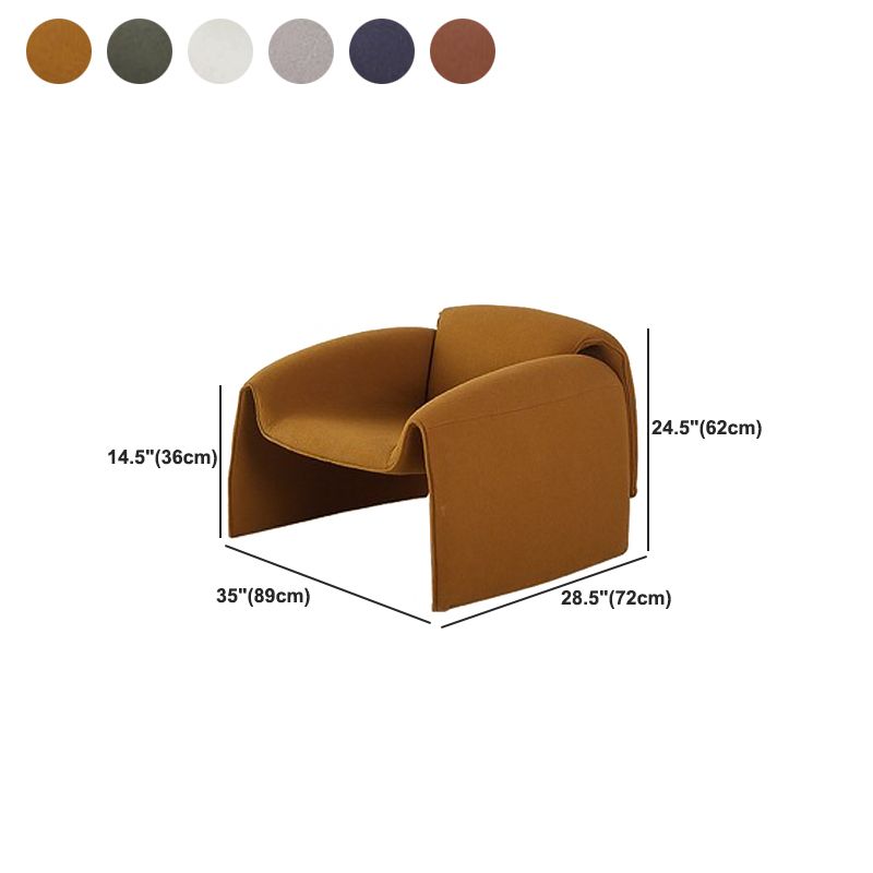28.35" Wide Scandinavian Style Single Sofa Chair Polyester Arm Chair for Bedroom