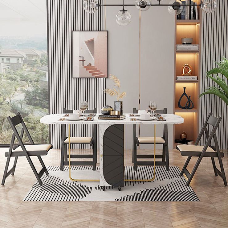 29.3" Simplicity Style Furniture Oval Folding Dining Site Table (only Table)