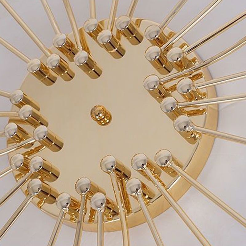 Modern Simple Star Shape Ceiling Light with Glass Shade for Living Room