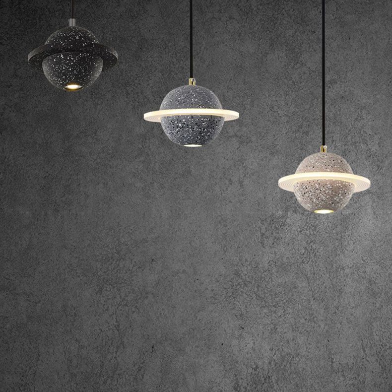 Planet Nordic Planet Pendant Ciment 1-Head Room Dustal Small Sanging Pendant Light