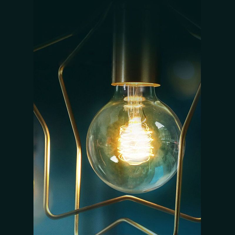 1 Light Metal Semi Flush Mount Ceiling Fixture with Star Industrial Hall And Foyer Ceiling Light Fixtures