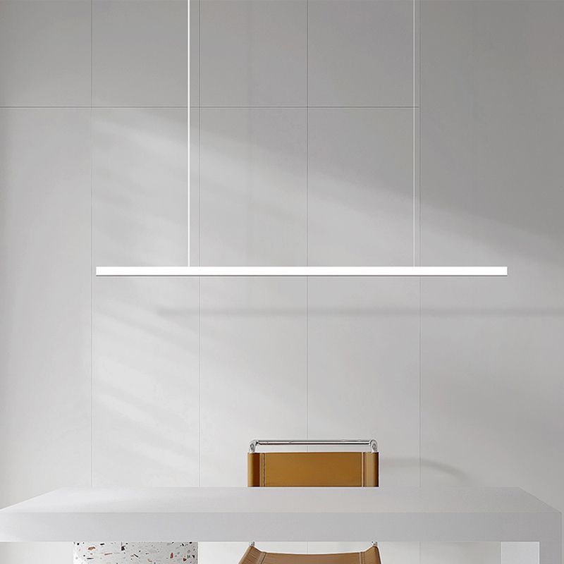 Minimalism Hanging Light Linear Island Light Fixture for Dining Room