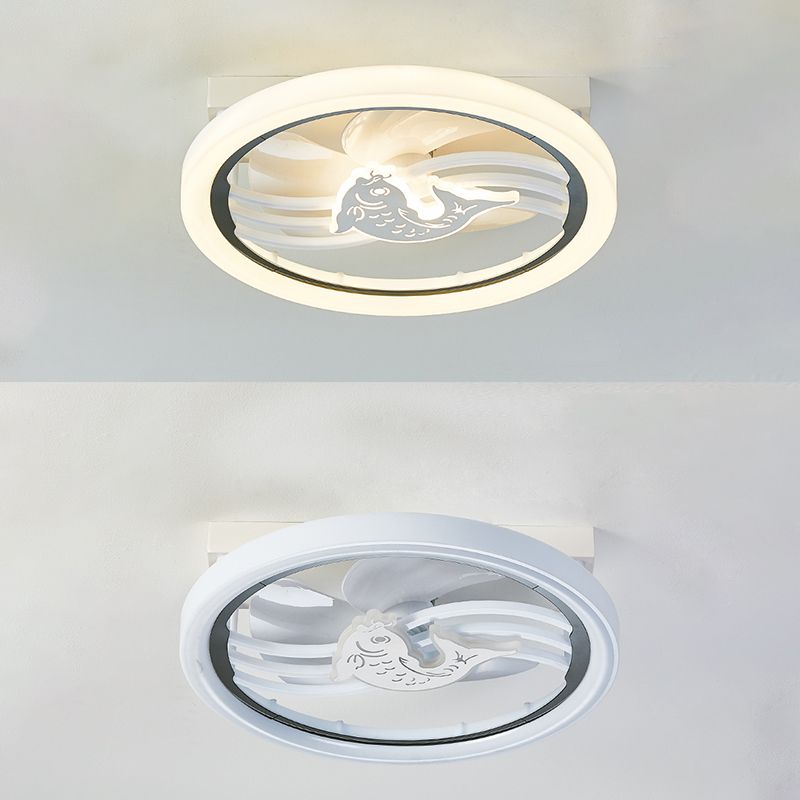 Acrylkreis LED Deckenventilator Leuchttie