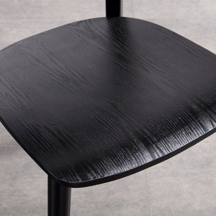 Chaises de salle à manger latérales en bois contemporaines, sans accoudoirs, à dossier ouvert, pour usage domestique
