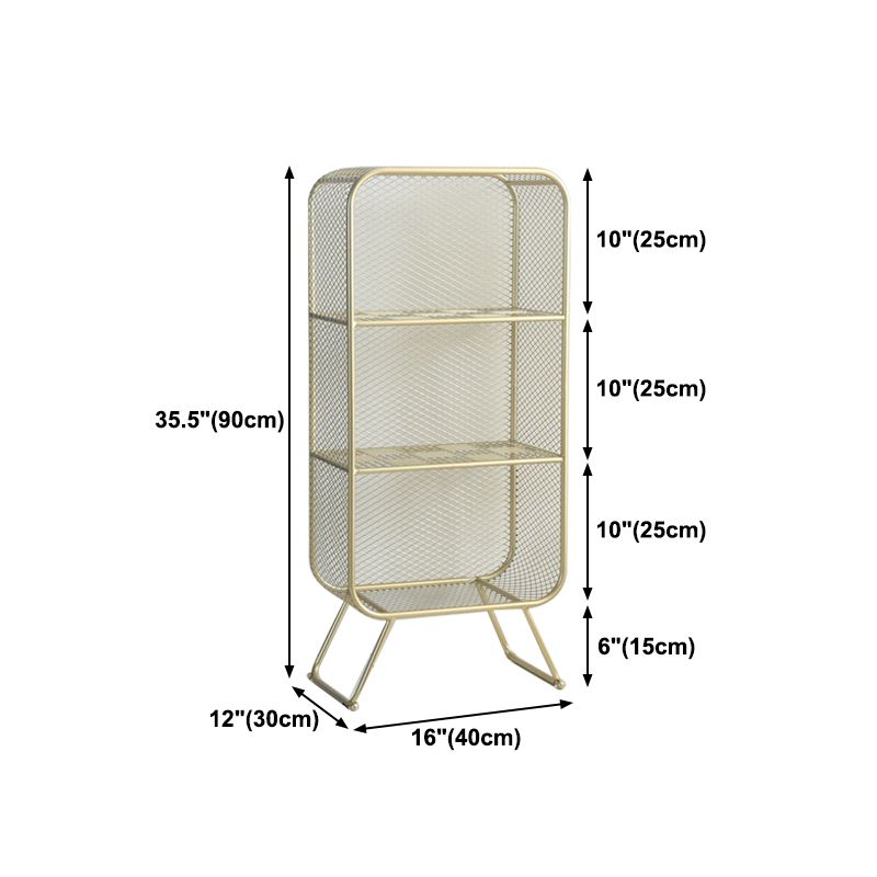 Glam Style Bookshelf Closed Back Bookcase for Home Office and Study Room