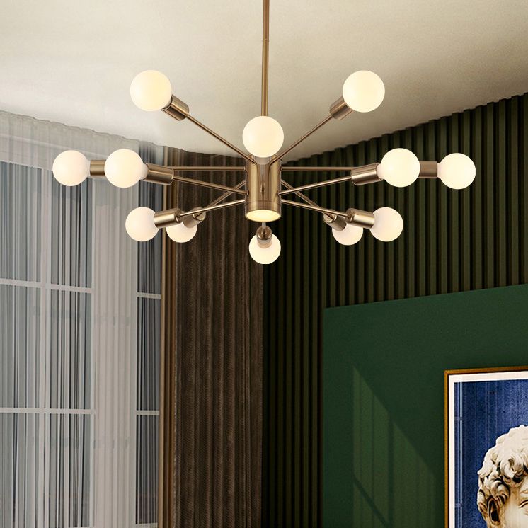 Lumo elettroplato di illuminazione in stile nordico oro con seppietti a LED Multi-Lights Apparecchiatura della sala da pranzo