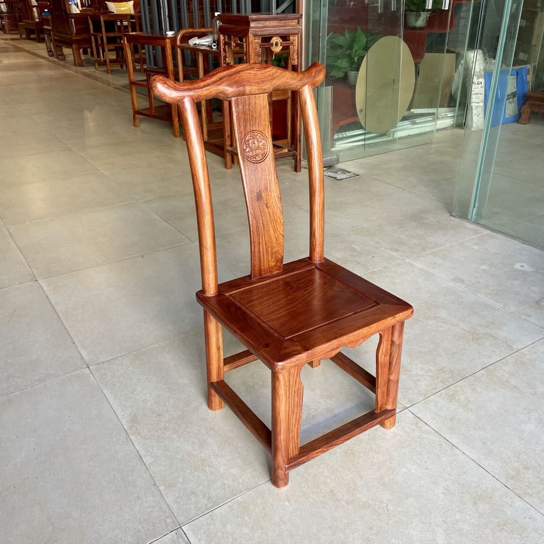 Modern Style Dining Chair Wooden Slat Back Side Chair for Living Room