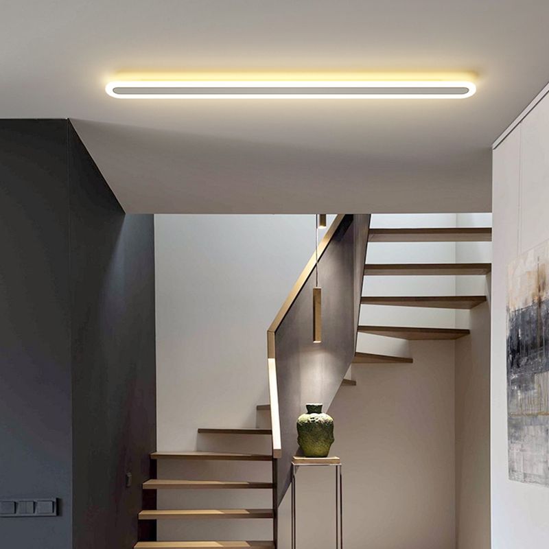 Linear Shape Metal Wall Mount Lighting Modern Style 1-Light Wall Mounted Light Fixtures