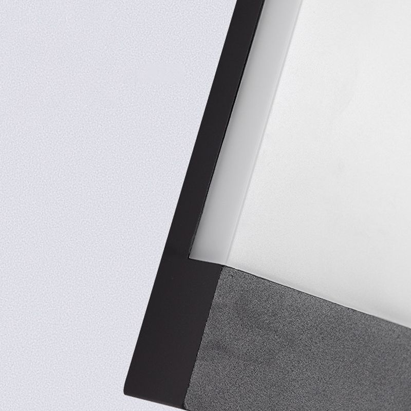 Modern LED Wall Lamp Square Waterproof Wall Mount Lamp with Acrylic Shade for Garden