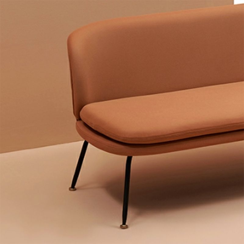 Faux Leather Stain Resistant Contemporary Tight Back Standard Settee Couch
